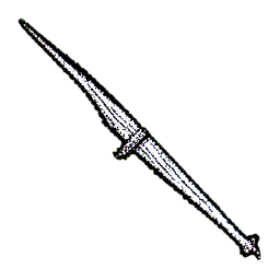 장궁 (1비트) — 256×256 픽셀 아트 스프라이트