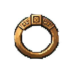 領主の印章の彫刻 — 256×256 ピクセルアートスプライト