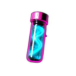 Luck Potion (Cyberpunk) — 256×256 pixel art sprite