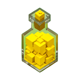 Luck Potion (Voxel) - 256x256 pixel art sprite
