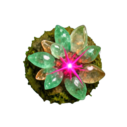Amuleto de la suerte (Atmósfera) — sprite pixel art 256×256