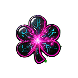 Lucky Charm (Cyberpunk) - 256x256 pixel art sprite