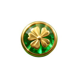 Talisman de chance (HD-2D) — sprite pixel art 256×256