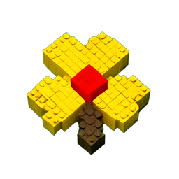 幸运符 (Voxel) — 256×256 像素游戏素材