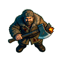 Lumberjack (Cinematic) - 256x256 pixel art sprite