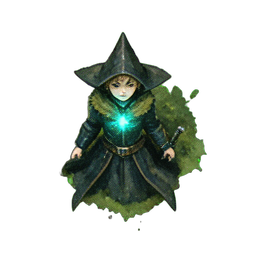 Garçon Mage (Ambiance) — sprite pixel art 256×256