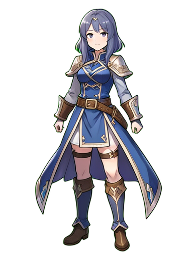 Fille Pyromancienne — sprite pixel art 384×512