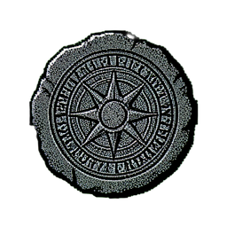 Magic Circle (1-Bit) - 256x256 pixel art sprite