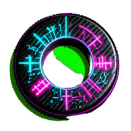 Magic Circle (Cyberpunk) - 256x256 pixel art sprite
