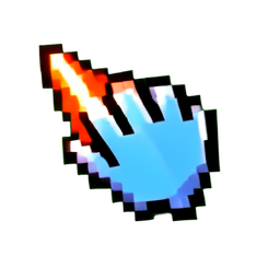 Curseur Magique — sprite pixel art 256×256