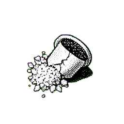 Pó Mágico (1-Bit) — sprite pixel art 256×256