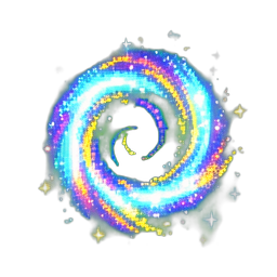 Redemoinho mágico — sprite pixel art 256×256