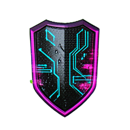 Magic Shield (Cyberpunk) - 256x256 pixel art sprite