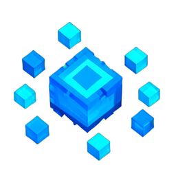 Magic Shield (Voxel) - 256x256 pixel art sprite