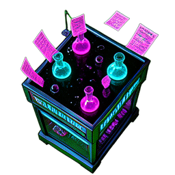 魔法商店 (赛博朋克) — 256×256 像素游戏素材