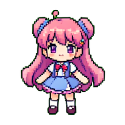魔法少女 — 256×256 像素游戏素材