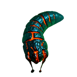 Magma Worm (Cinematic) - 256x256 pixel art sprite