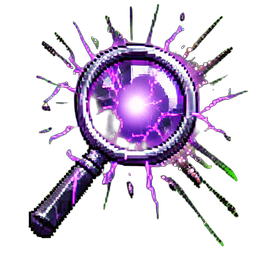 Magnifying Glass (VFX) - 256x256 pixel art sprite