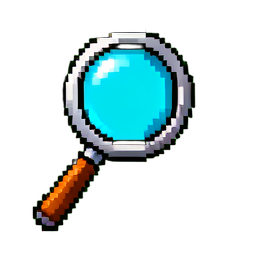 Lupa — sprite pixel art 256×256