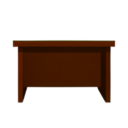마호가니 책상 — 256×256 픽셀 아트 스프라이트