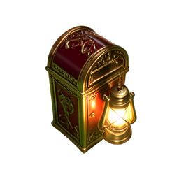 Mailbox (HD-2D) - 256x256 pixel art sprite