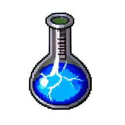Mana Potion Large (16-Bit) - 256x256 pixel art sprite