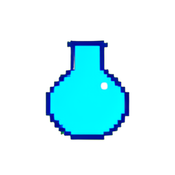 Mana Potion Large (Low-Res) - 256x256 pixel art sprite