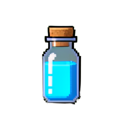 Mana Potion Small (16-Bit) - 256x256 pixel art sprite