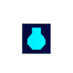 Mana Potion Small (Low-Res) - 256x256 pixel art sprite