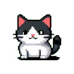 고양이 손 — 256×256 픽셀 아트 스프라이트