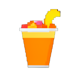 망고 라씨 (Mango Lassi) — 256×256 픽셀 아트 스프라이트