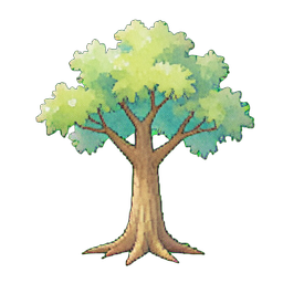 Árbol de manglar — sprite pixel art 256×256