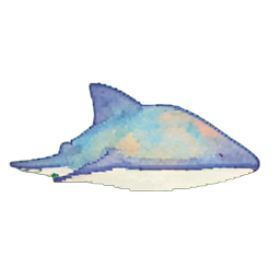 Manta raya — sprite pixel art 256×256