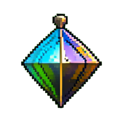 Icono de brújula de mapa — sprite pixel art 256×256