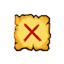 Map Fragment (16-Bit) - 256x256 pixel art sprite