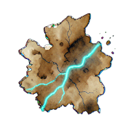 Map Fragment (Atmospheric) - 256x256 pixel art sprite