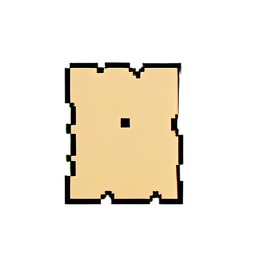Fragmento de Mapa (Baixa Res) — sprite pixel art 256×256