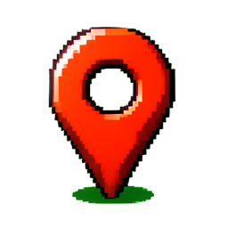 Kartenmarker Lager — 256×256 Pixel-Art-Sprite