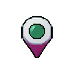 Marcador do mapa: Boca da caverna — sprite pixel art 256×256