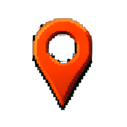 Marcador de Mapa Cueva — sprite pixel art 256×256