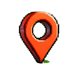 Marqueur de Carte Mine — sprite pixel art 256×256