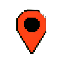 Kartenmarker: Spielerposition — 256×256 Pixel-Art-Sprite