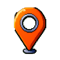Marcador de Mapa Loja — sprite pixel art 256×256