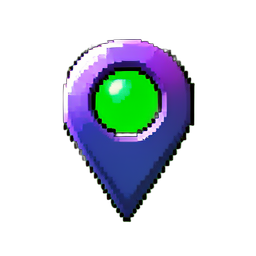 Marcador de Mapa Templo — sprite pixel art 256×256