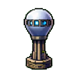 Map Marker Tower — 256×256 pixel art sprite