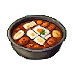 마파두부 (Mapo Tofu) — 256×256 픽셀 아트 스프라이트