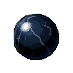 Marble Black (16-Bit) - 256x256 pixel art sprite