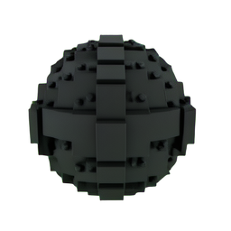 Marbre Noir (Voxel) — sprite pixel art 256×256