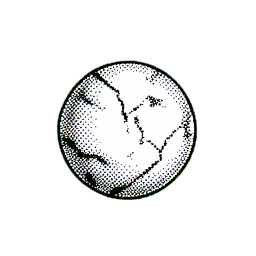 Blaues Marmor (1-Bit) — 256×256 Pixel-Art-Sprite
