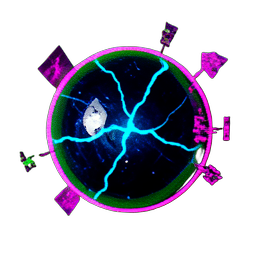 Marble Blue (Cyberpunk) - 256x256 pixel art sprite